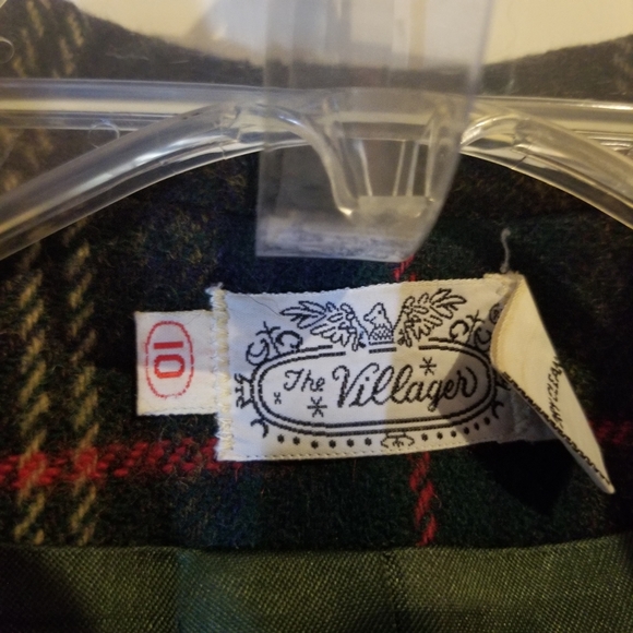 Vintage Villager Plaid Wool Blazer - Picture 6 of 7